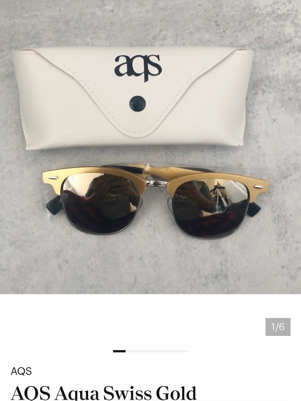 AQS Aqua Swiss Gold Sunglasses